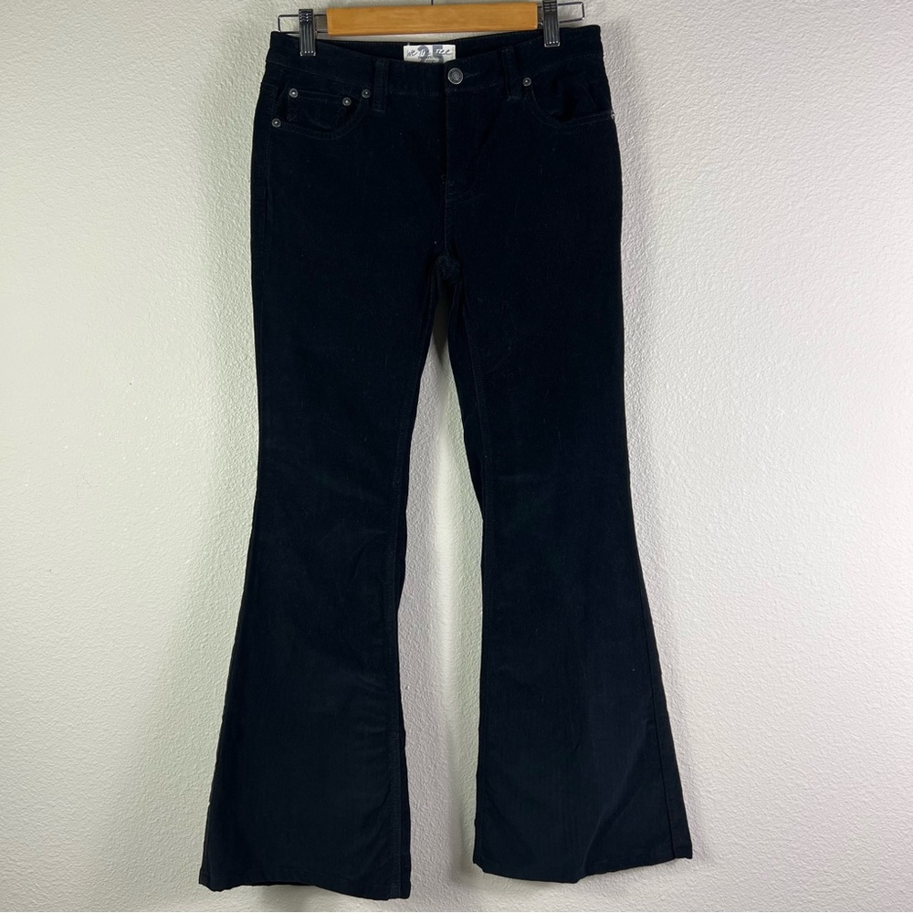 Free People We The Free Zipper Black Corduroy Flare 25